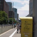 Walking over Brooklyn Bridge